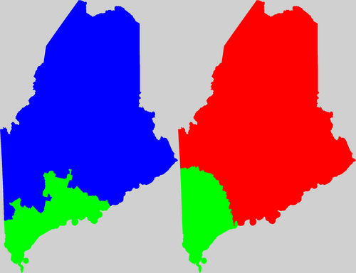 ME current and proposed districting