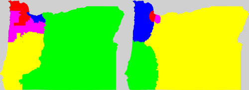OR current and proposed districting