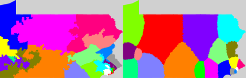 Pennsylvania current and proposed districting