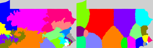 PA current and proposed districting