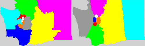 WA current and proposed districting