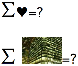 sum of love equals what? sum of office equals what?